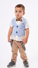 Baby Boys Waistcoat Trouser Set